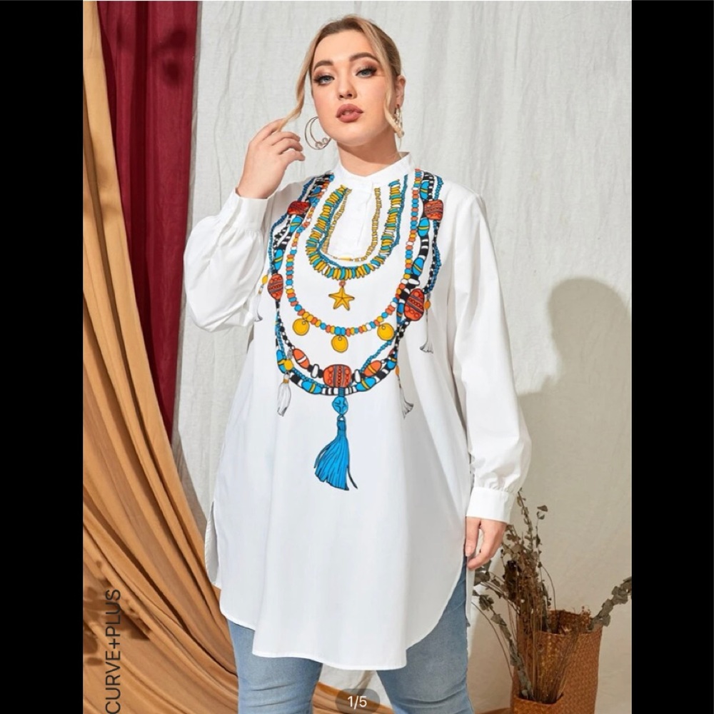 Boho chic blouse NWOT